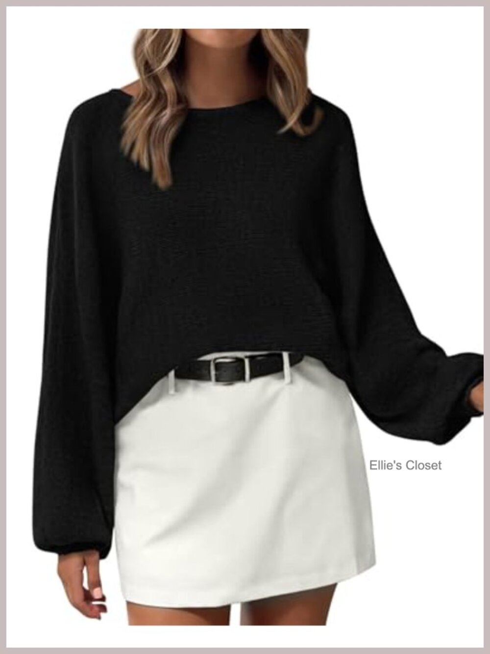 Women's Oversized Boat Neck Batwing Sleeve Knit Sweater Pullover
